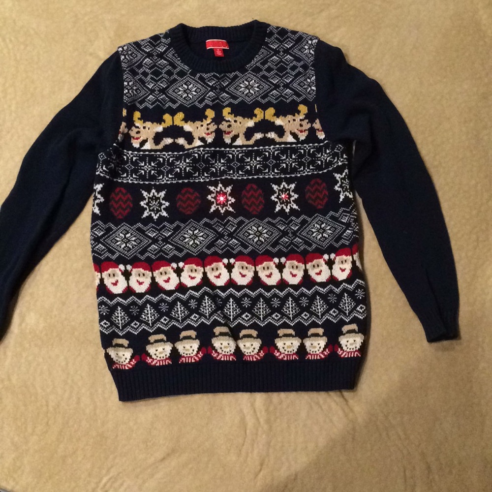 Target flashing light Christmas sweater